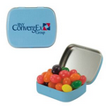 Small Light Blue Mint Tin Filled w/ Jelly Beans
